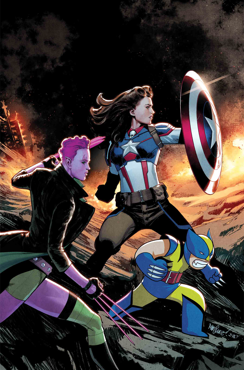The full cover for Exiles #3.